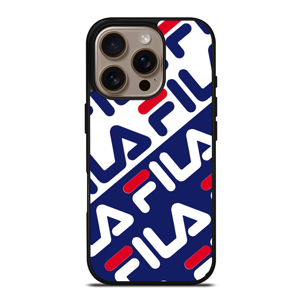 FILA PATTERN LOGO iPhone 16 Pro Case Cover