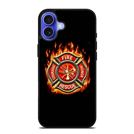 FIREFIGHTER FIREMAN FIRE iPhone 16 Case Cover