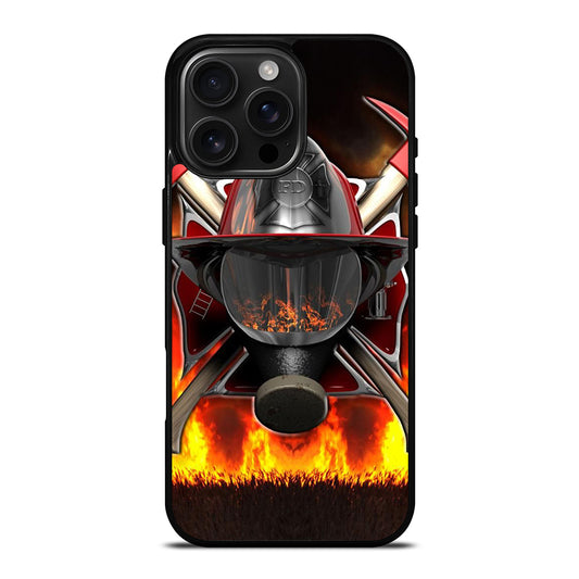 FIREFIGHTER FIREMAN HELMET iPhone 16 Pro Max Case Cover