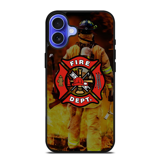 FIREFIGHTER FIREMAN LOGO iPhone 16 Case Cover