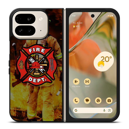 FIREFIGHTER FIREMAN LOGO Google Pixel 9 Pro Fold Case Cover