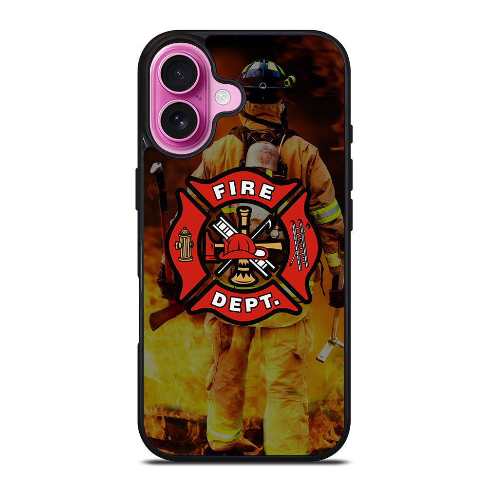 FIREFIGHTER FIREMAN LOGO iPhone 16 Plus Case Cover