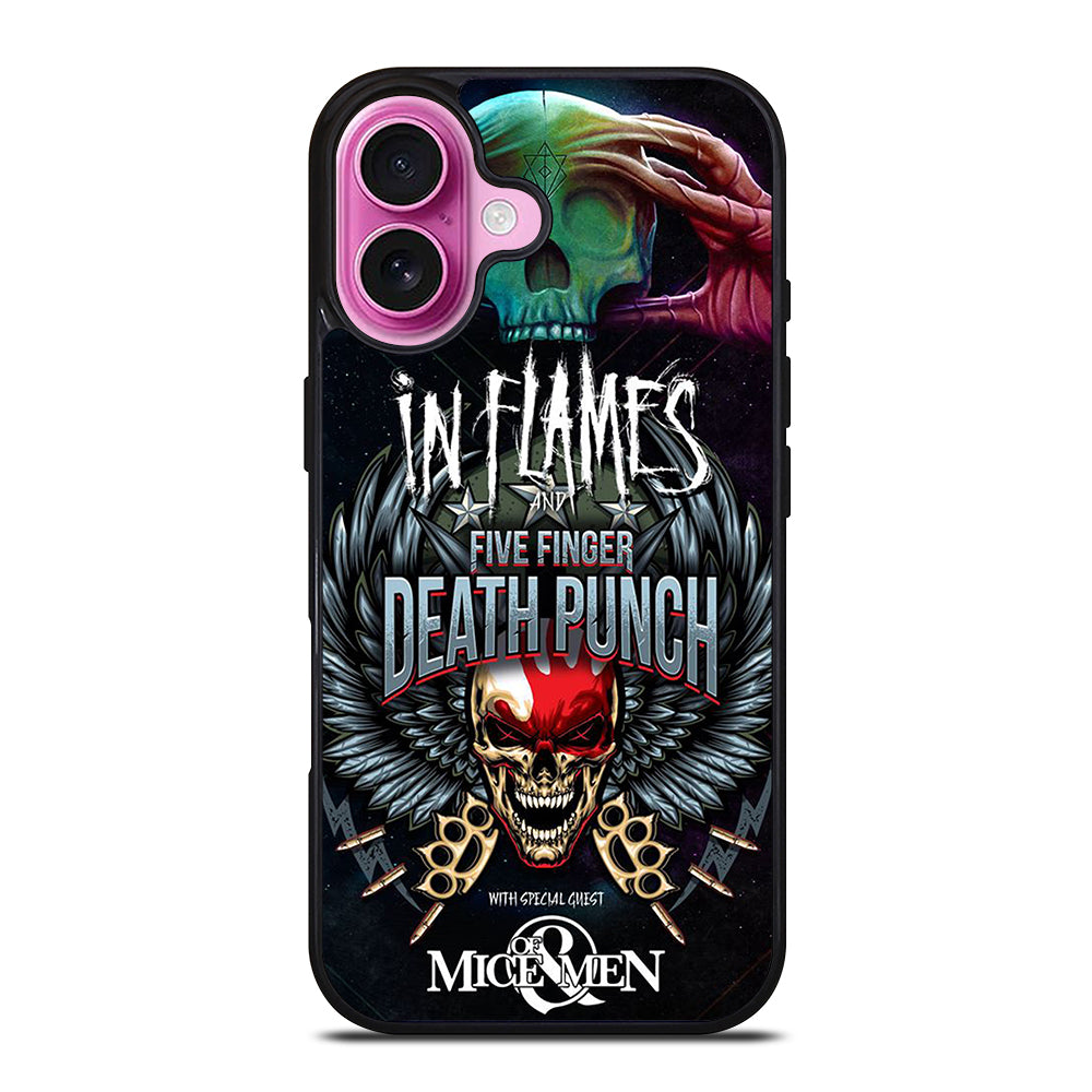 FIVE FINGER DEATH PUNCH AND IN FLAMES iPhone 16 Plus Case Cover