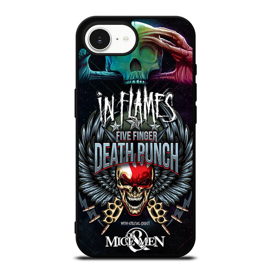 FIVE FINGER DEATH PUNCH AND IN FLAMES iPhone 16e Case Cover