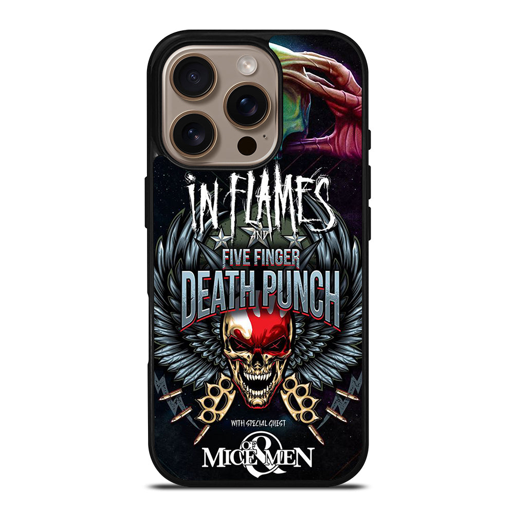 FIVE FINGER DEATH PUNCH AND IN FLAMES iPhone 16 Pro Case Cover