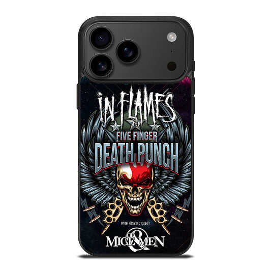 FIVE FINGER DEATH PUNCH AND IN FLAMES iPhone 17 Pro Max Case Cover