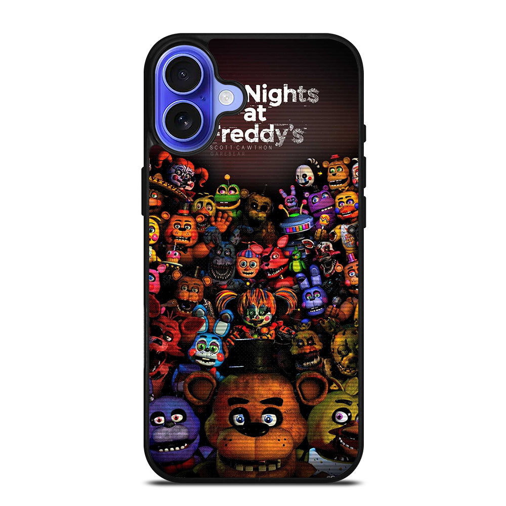 FIVE NIGHTS AT FREDDY'S ALL FNAF CHARACTERS iPhone 16 Case Cover