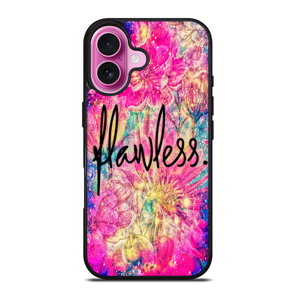 FLAWLESS FLOWER LOGO iPhone 16 Plus Case Cover