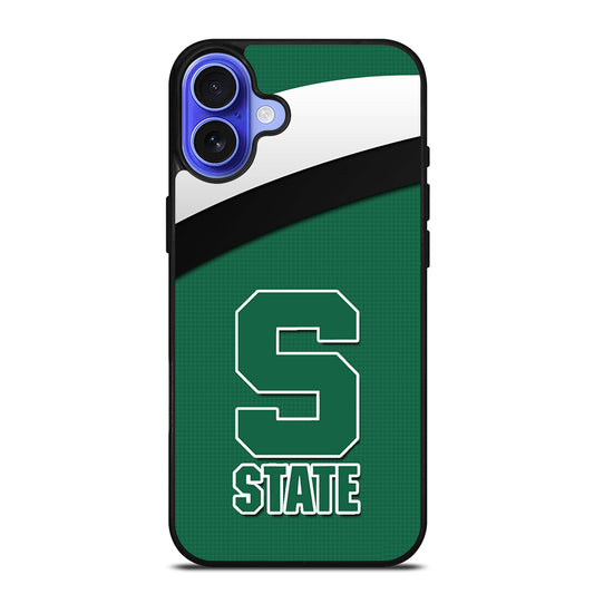 FOOTBALL MICHIGAN STATE LOGO 1 iPhone 16 Case Cover