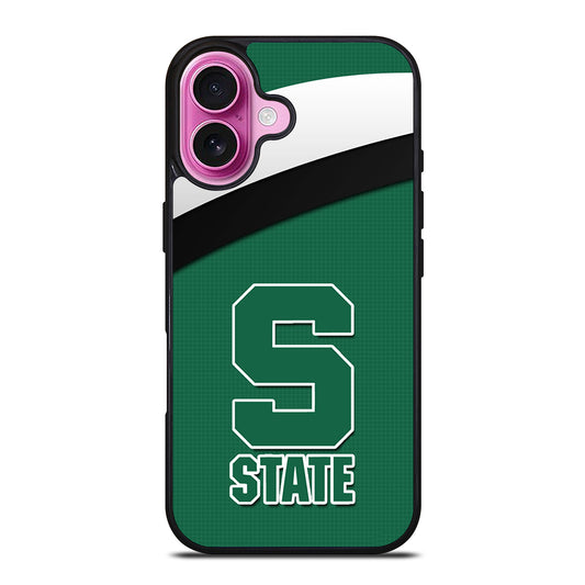 FOOTBALL MICHIGAN STATE LOGO 1 iPhone 16 Plus Case Cover