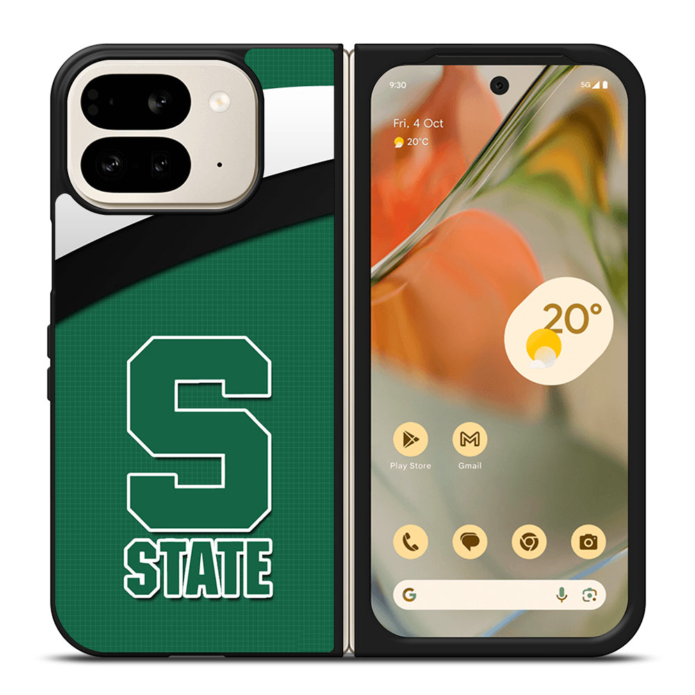 FOOTBALL MICHIGAN STATE LOGO 1 Google Pixel 9 Pro Fold Case Cover