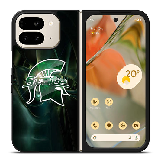 FOOTBALL MICHIGAN STATE LOGO 2 Google Pixel 9 Pro Fold Case Cover