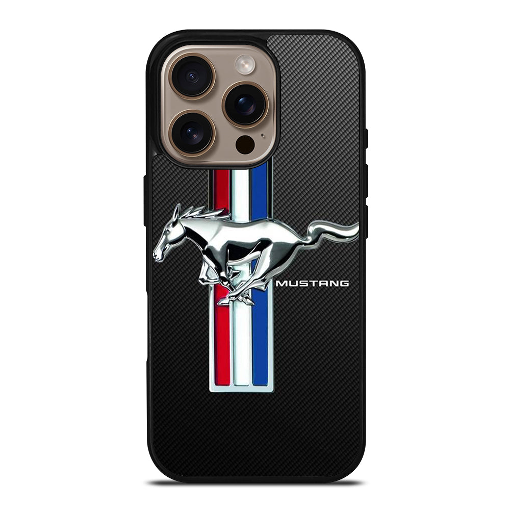 FORD MUSTANG GT CARBON LOGO iPhone 16 Pro Case Cover