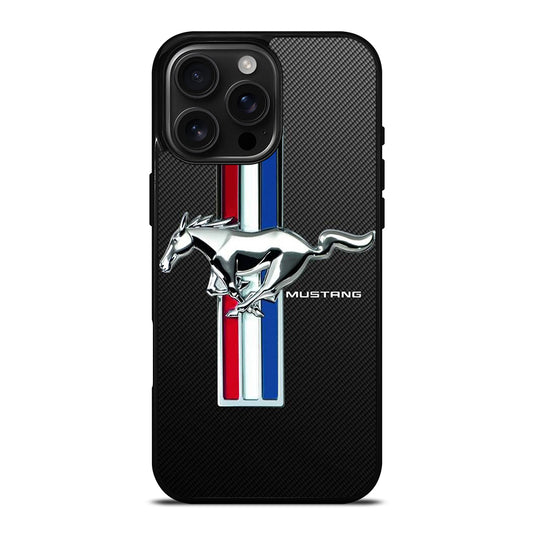 FORD MUSTANG GT CARBON LOGO iPhone 16 Pro Max Case Cover