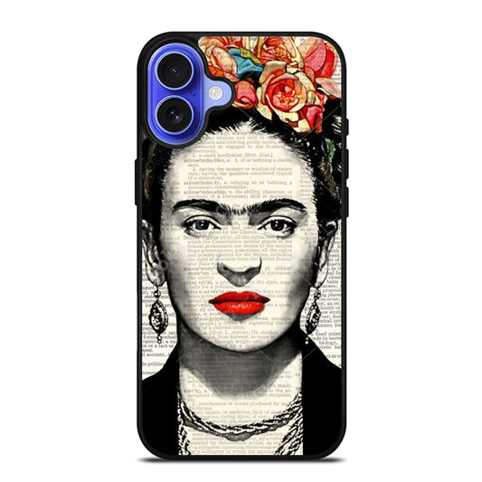 FRIDA KAHLO NEWSPAPER iPhone 16 Case Cover