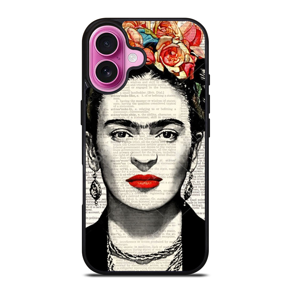 FRIDA KAHLO NEWSPAPER iPhone 16 Plus Case Cover