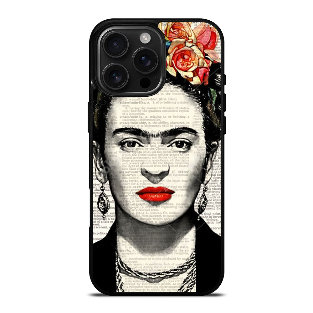 FRIDA KAHLO NEWSPAPER iPhone 16 Pro Max Case Cover