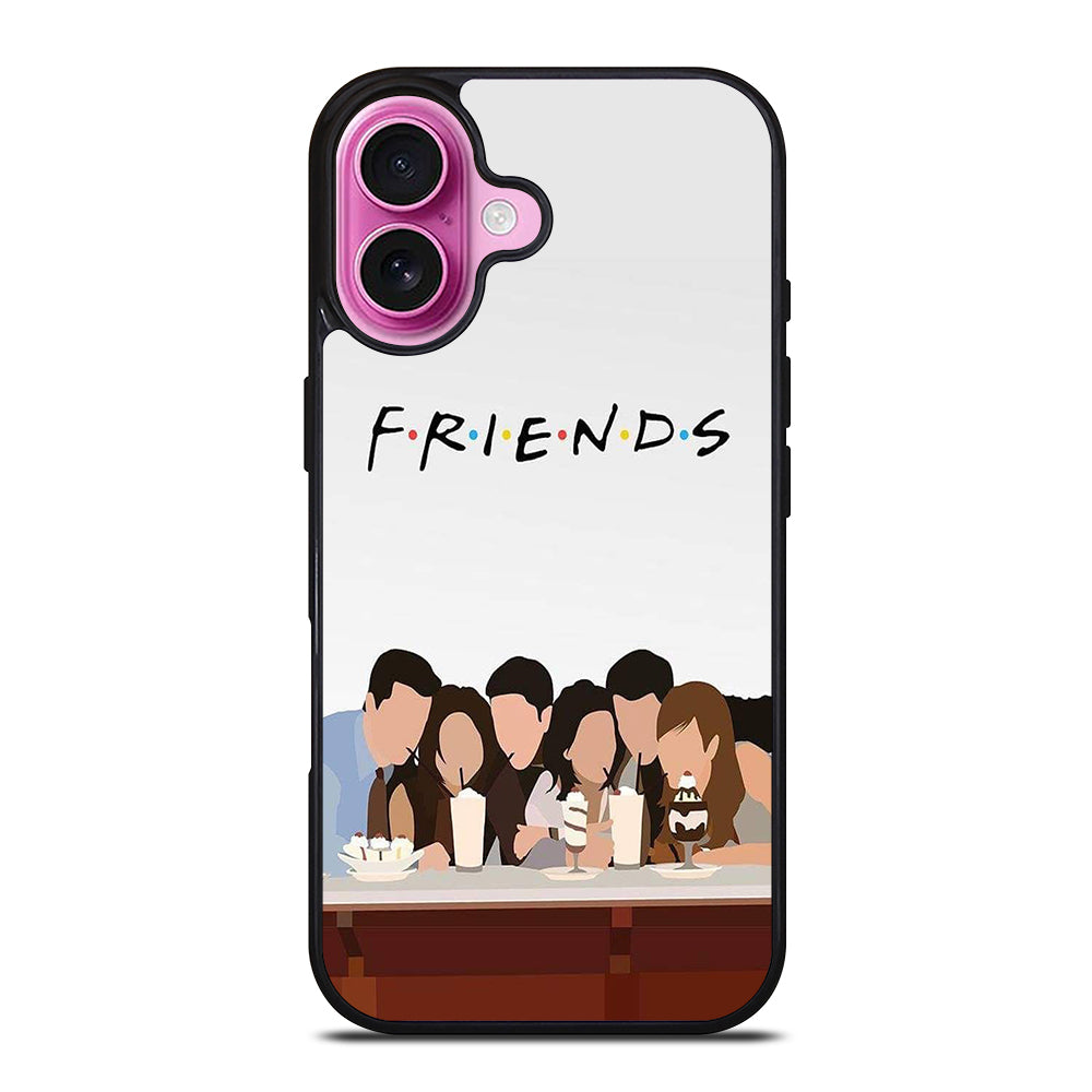 FRIENDS TV SERIES CLIPART iPhone 16 Plus Case Cover