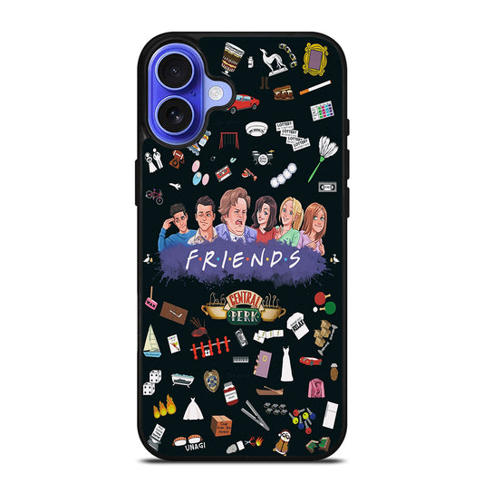 FRIENDS TV SERIES PATTERN LOGO iPhone 16 Case Cover