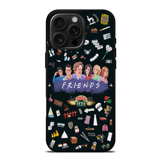 FRIENDS TV SERIES PATTERN LOGO iPhone 16 Pro Max Case Cover