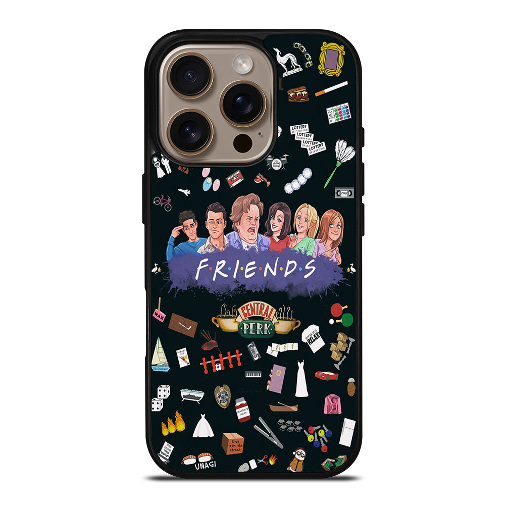 FRIENDS TV SERIES PATTERN LOGO iPhone 16 Pro Case Cover