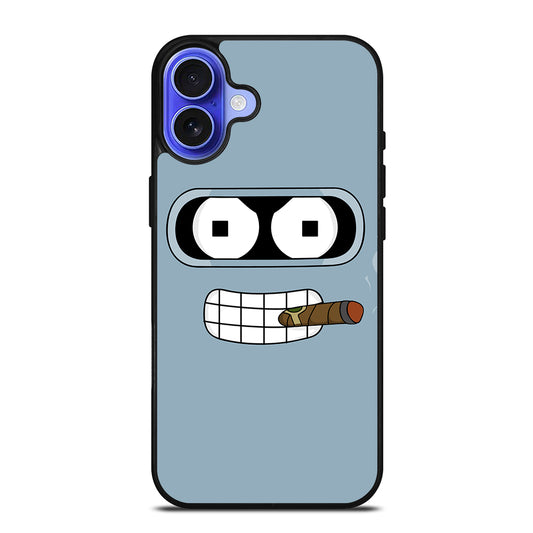 FUTURAMA BENDER FACE CARTOON iPhone 16 Case Cover