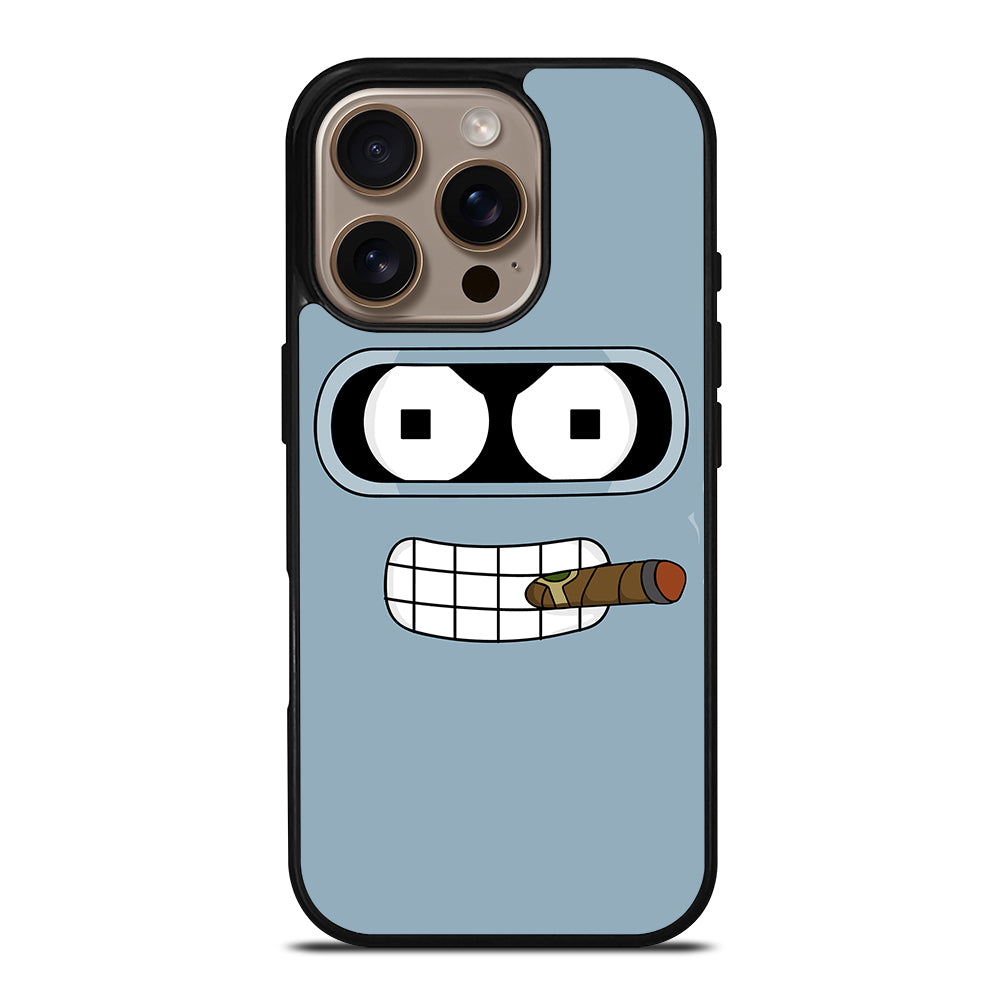 FUTURAMA BENDER FACE CARTOON iPhone 16 Pro Case Cover