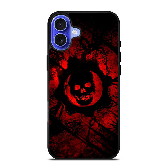 GEARS OF WAR RED SKULL LOGO iPhone 16 Case Cover