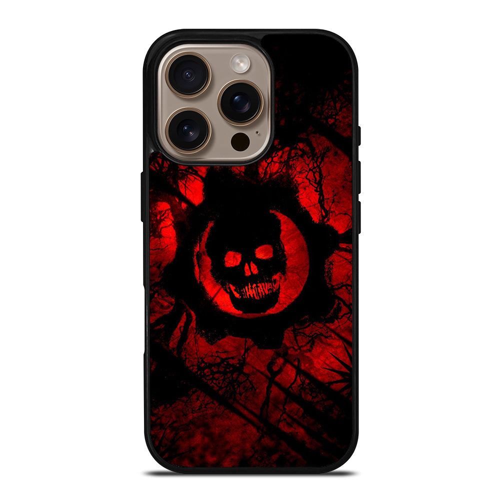 GEARS OF WAR RED SKULL LOGO iPhone 16 Pro Case Cover