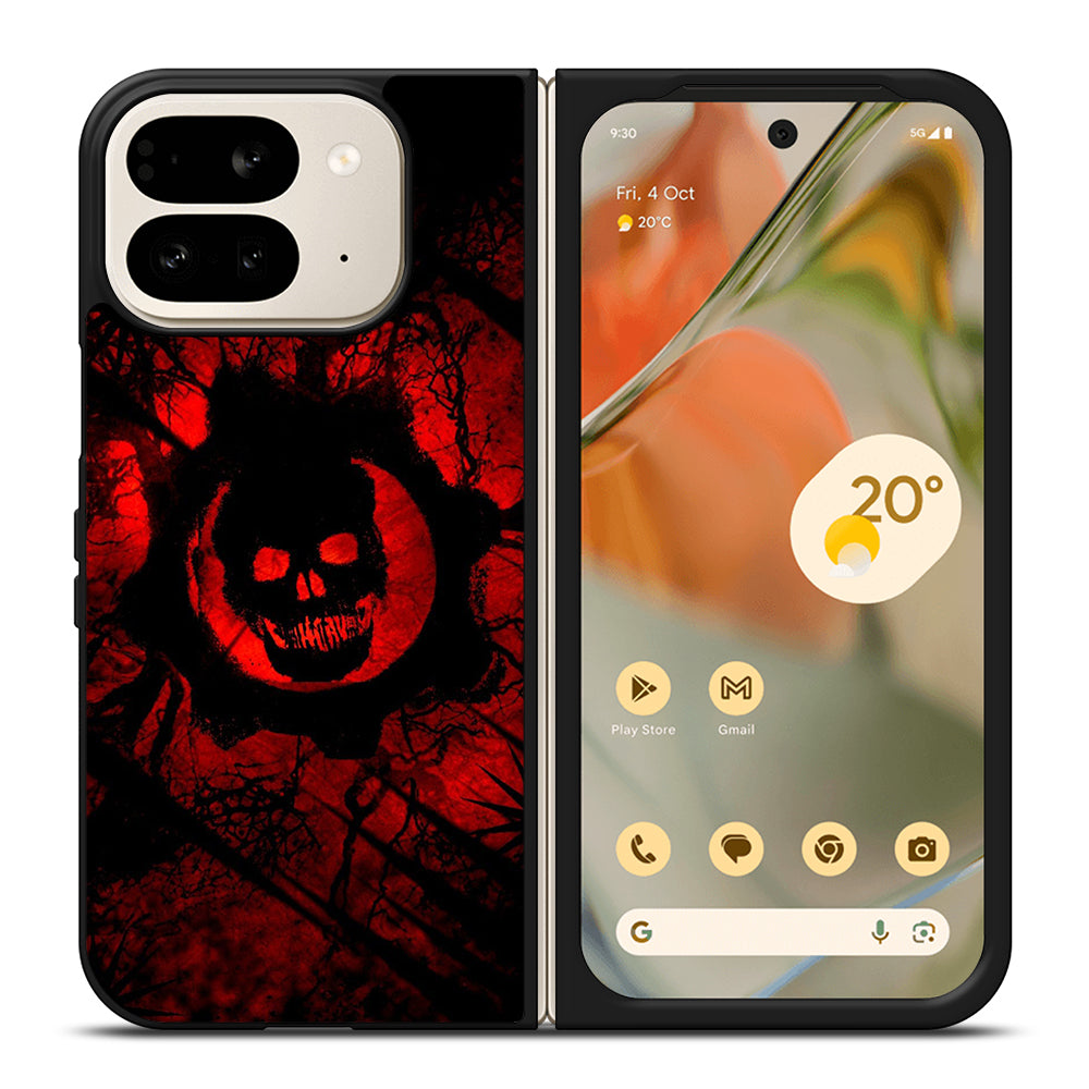 GEARS OF WAR RED SKULL LOGO Google Pixel 9 Pro Fold Case Cover