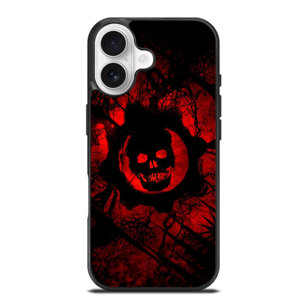 GEARS OF WAR RED SKULL LOGO iPhone 17 Case Cover