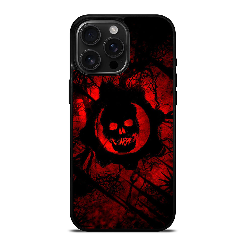 GEARS OF WAR RED SKULL LOGO iPhone 16 Pro Max Case Cover