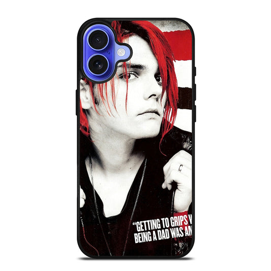 GERARD WAY MCR FACE iPhone 16 Case Cover