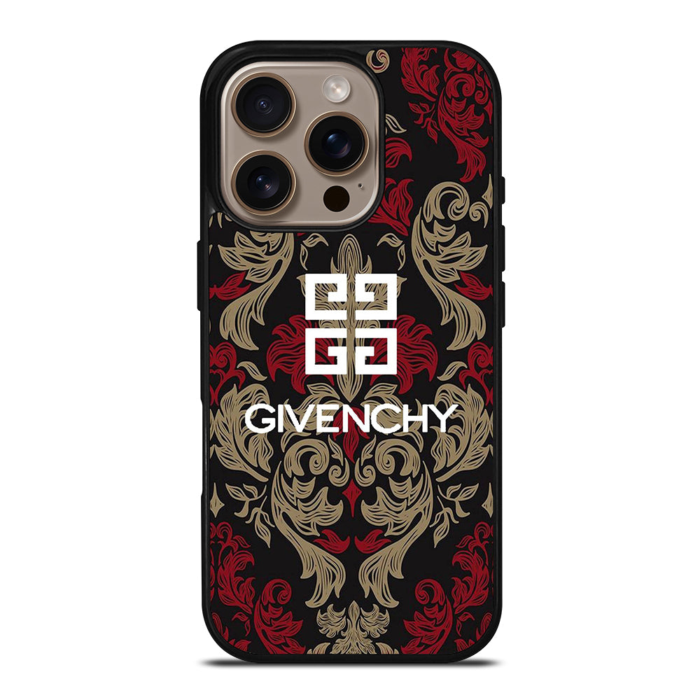 GIVENCHY PARIS LOGO PATTERN iPhone 16 Pro Case Cover