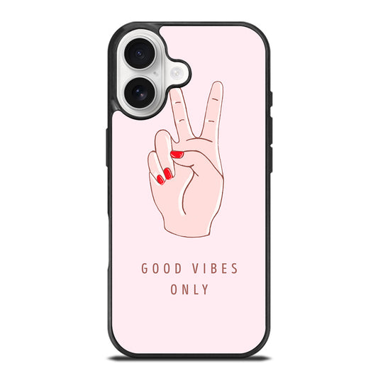 GOOD VIBES ONLY QUOTE 1 iPhone 17 Case Cover