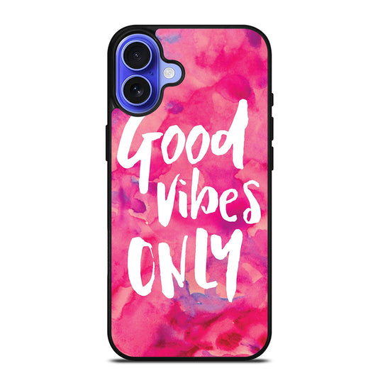 GOOD VIBES ONLY VINTAGE iPhone 16 Case Cover