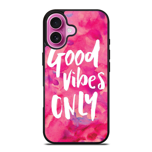 GOOD VIBES ONLY VINTAGE iPhone 16 Plus Case Cover