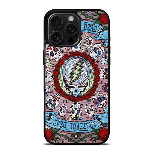 GRATEFUL DEAD BAND SKULL iPhone 16 Pro Max Case Cover