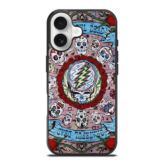 GRATEFUL DEAD BAND SKULL iPhone 17 Case Cover