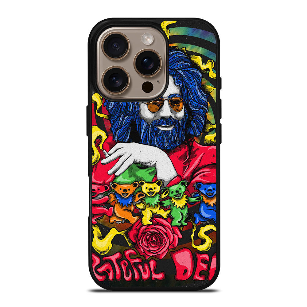 GRATEFUL DEAD JERRY GARCIA ART iPhone 16 Pro Case Cover