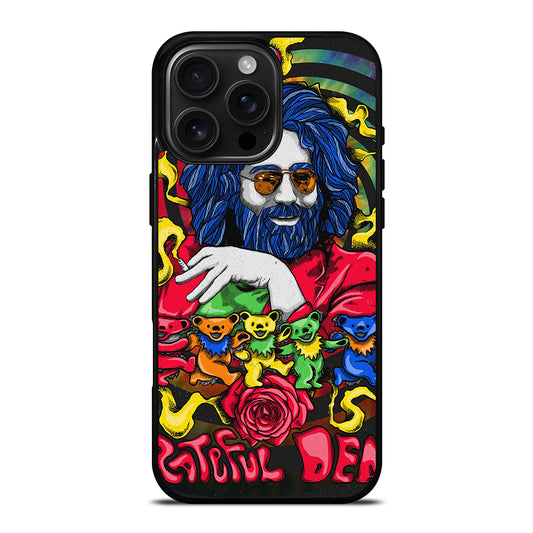 GRATEFUL DEAD JERRY GARCIA ART iPhone 16 Pro Max Case Cover