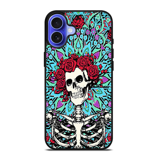GRATEFUL DEAD SKULL VINTAGE iPhone 16 Case Cover