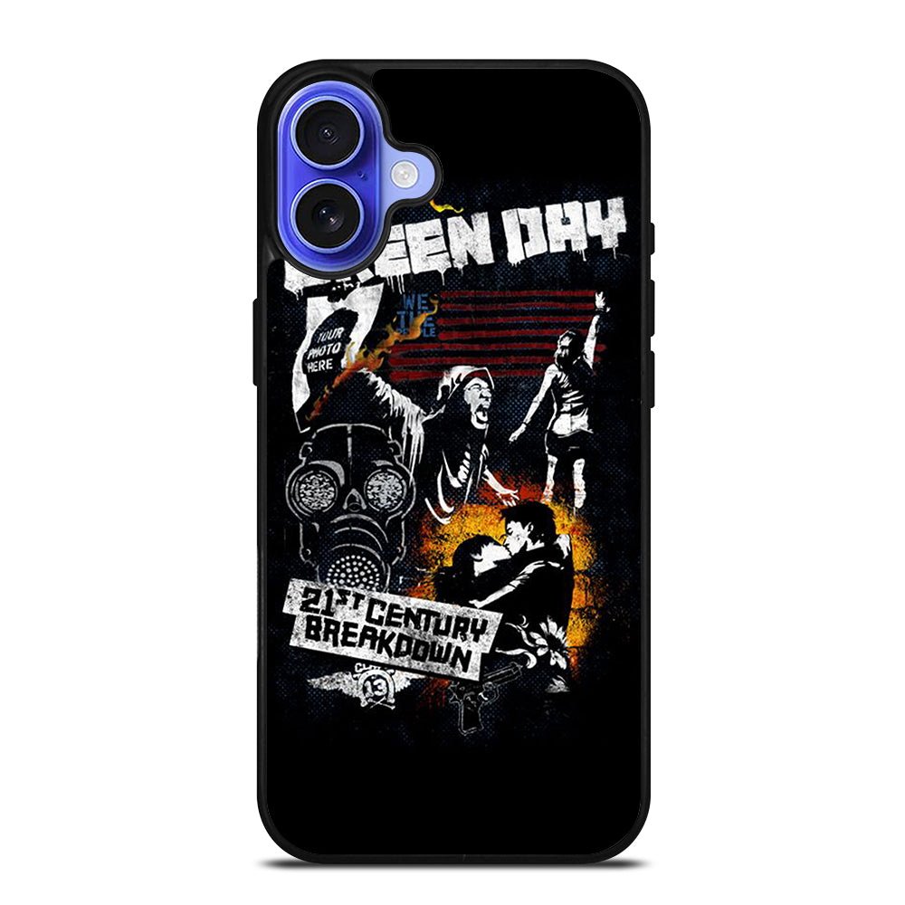 GREEN DAY BAND BREAKDOWN iPhone 16 Case Cover