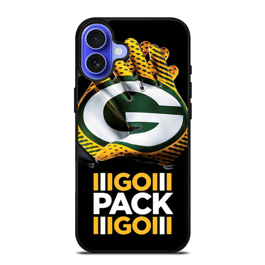 GREEN BAY PACKERS GO PACK GO LOGO 1 iPhone 16 Case Cover