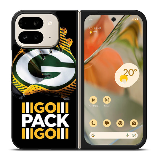 GREEN BAY PACKERS GO PACK GO LOGO 1 Google Pixel 9 Pro Fold Case Cover