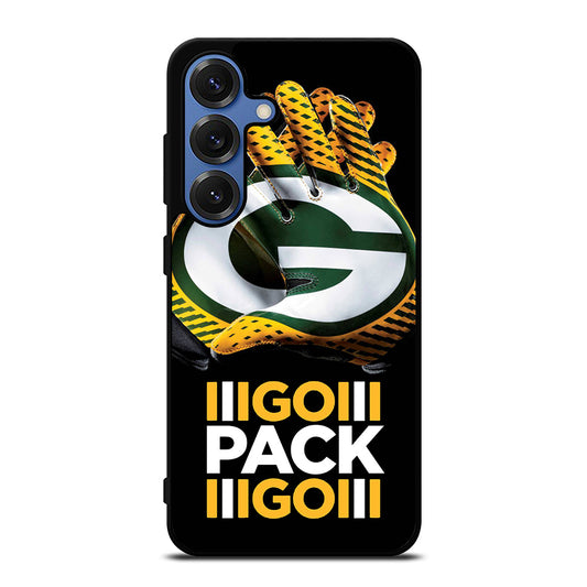 GREEN BAY PACKERS GO PACK GO LOGO 1 Samsung Galaxy S25 Case Cover