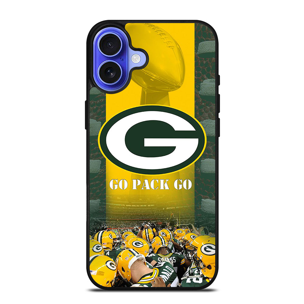 GREEN BAY PACKERS GO PACK GO LOGO 2 iPhone 16 Case Cover