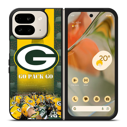 GREEN BAY PACKERS GO PACK GO LOGO 2 Google Pixel 9 Pro Fold Case Cover