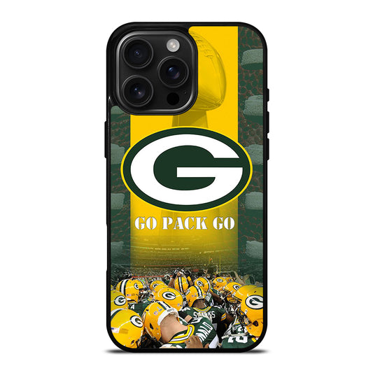 GREEN BAY PACKERS GO PACK GO LOGO 2 iPhone 16 Pro Max Case Cover