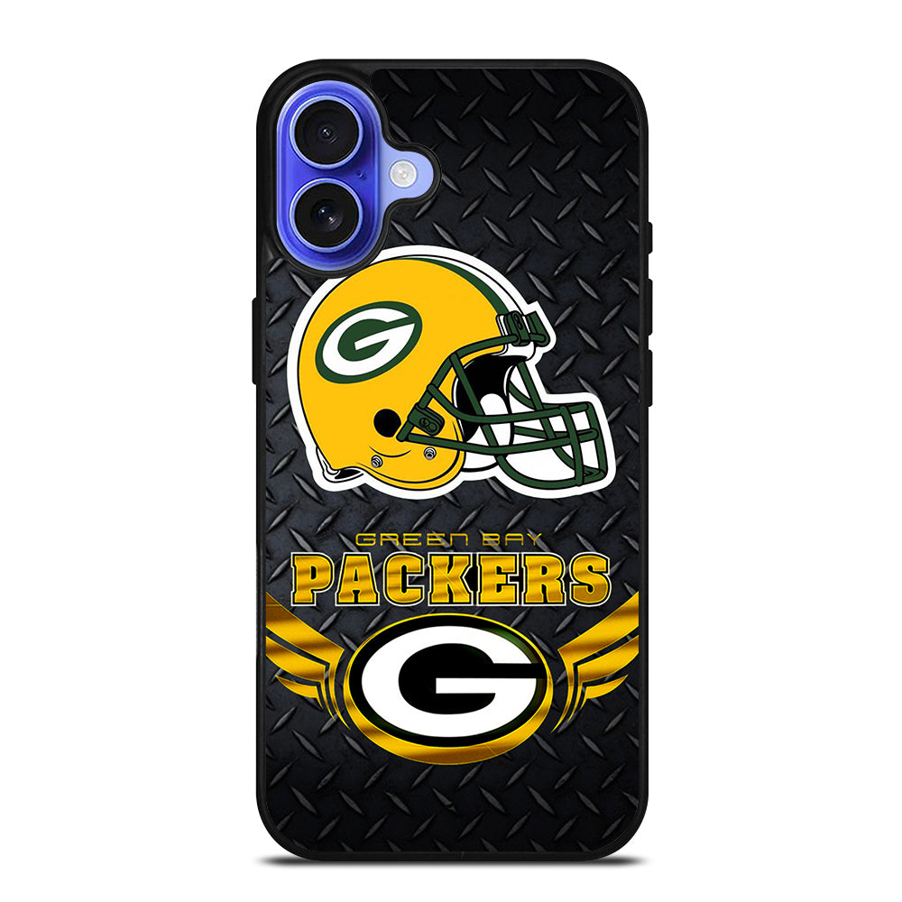 GREEN BAY PACKERS METAL LOGO iPhone 16 Case Cover